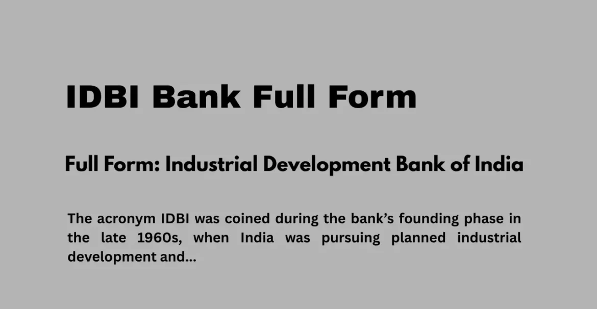IDBI-Bank-Full-Form