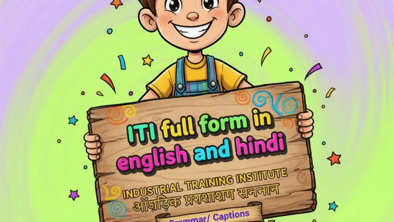 ITI Full Form in English and Hindi
