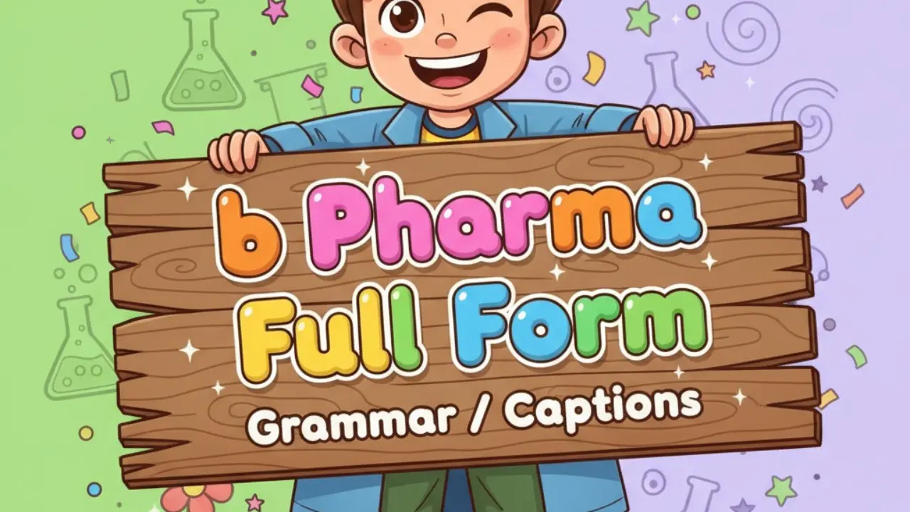 b Pharma Full Form