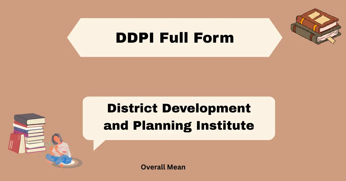DDPI Full Form