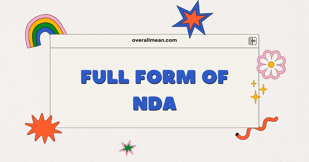 Full Form of NDA