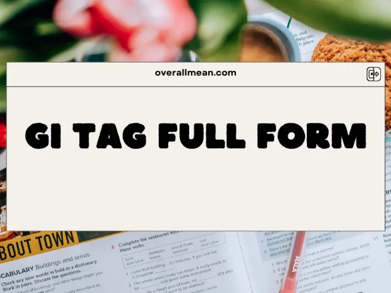 GI Tag Full Form