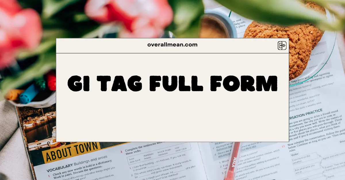 GI Tag Full Form
