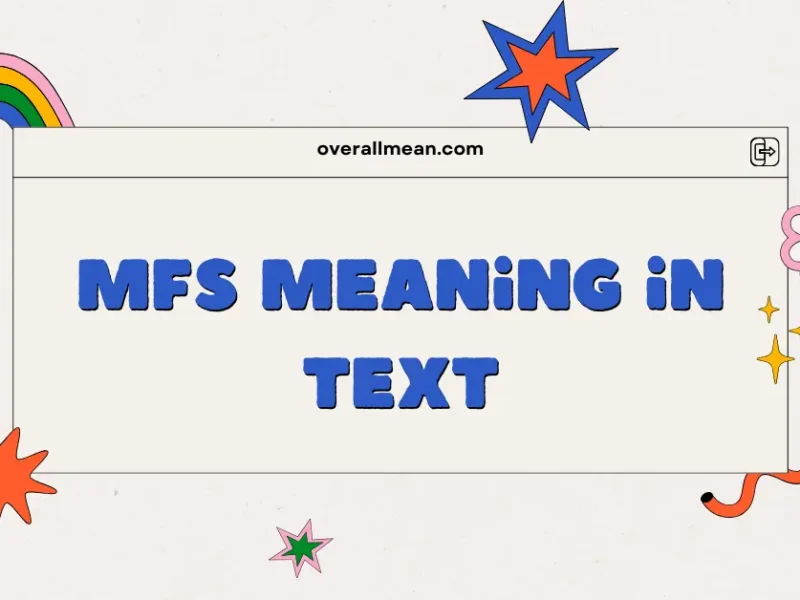MFS Meaning in Text