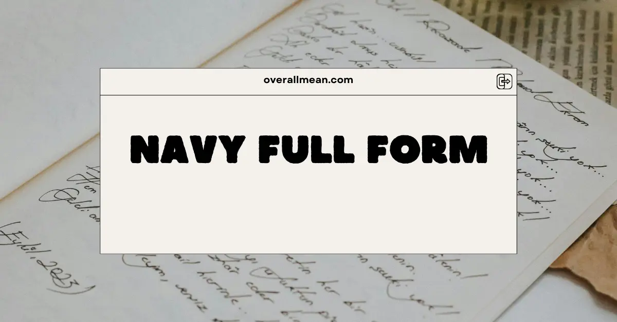 Navy Full Form