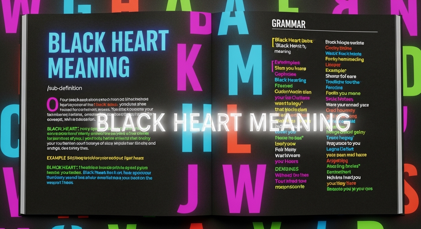 Black Heart Meaning