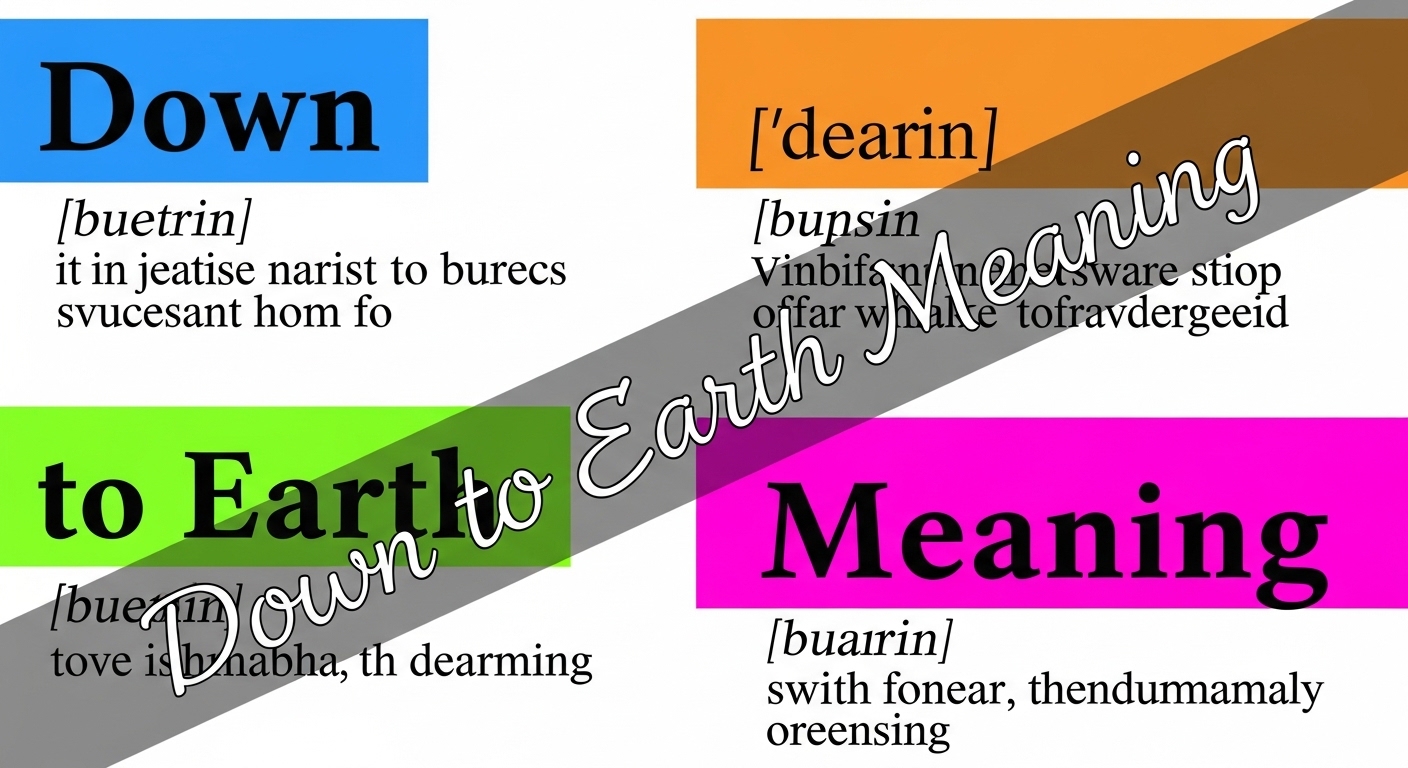 Down to Earth Meaning