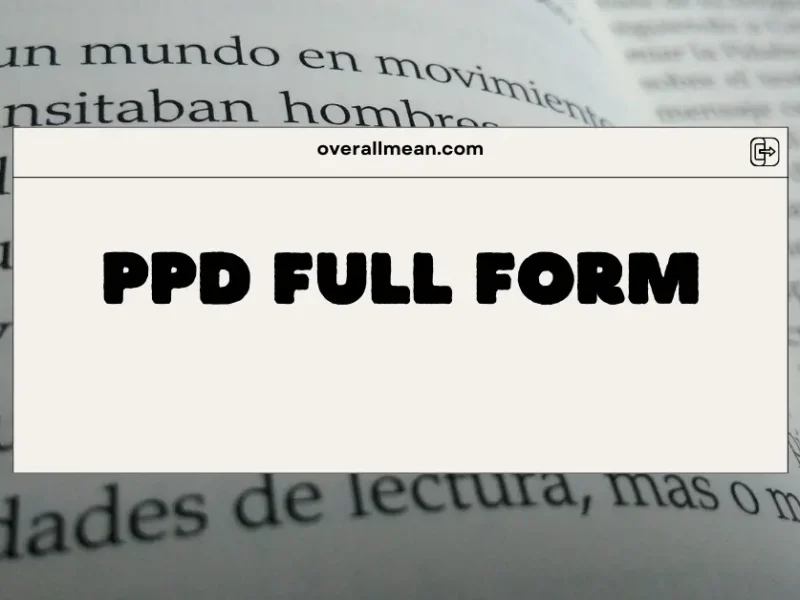 PPD Full Form