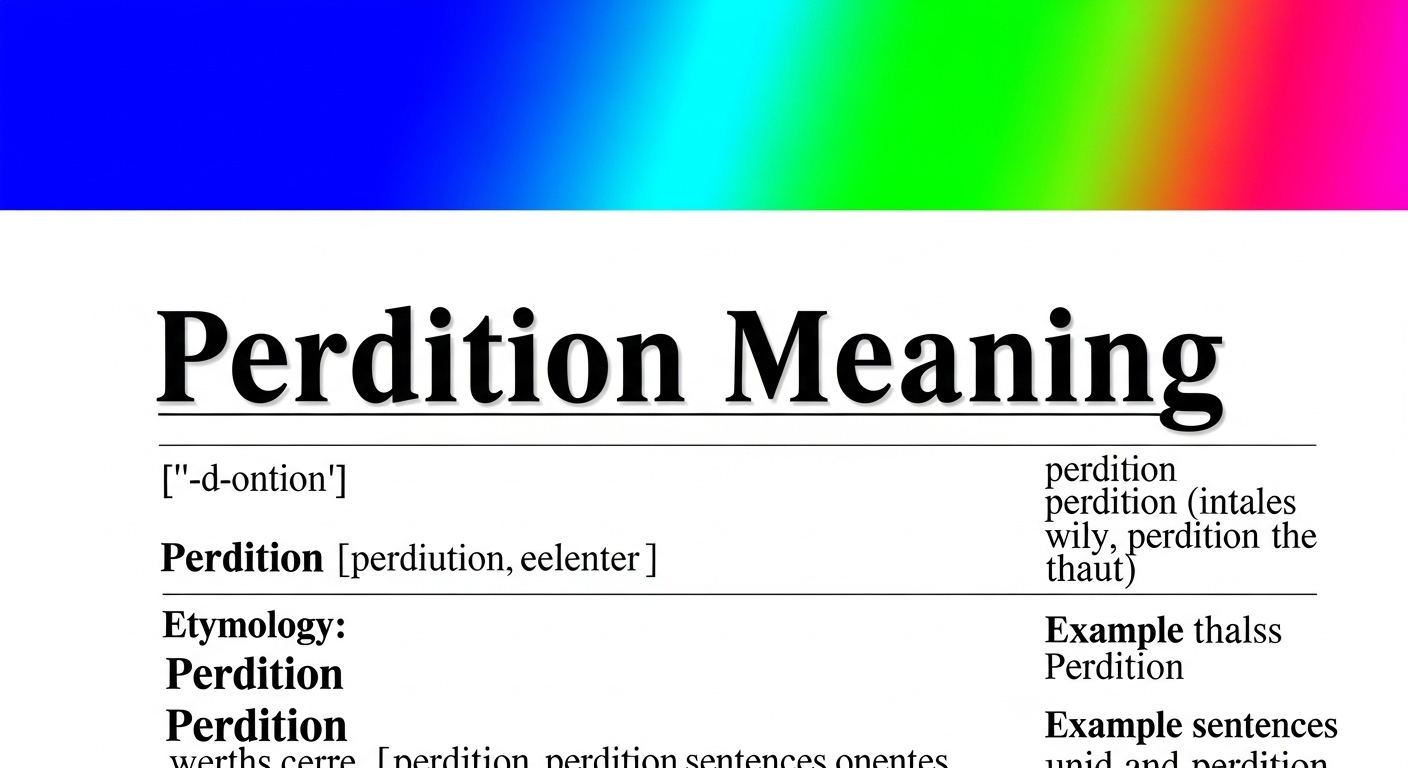 Perdition Meaning