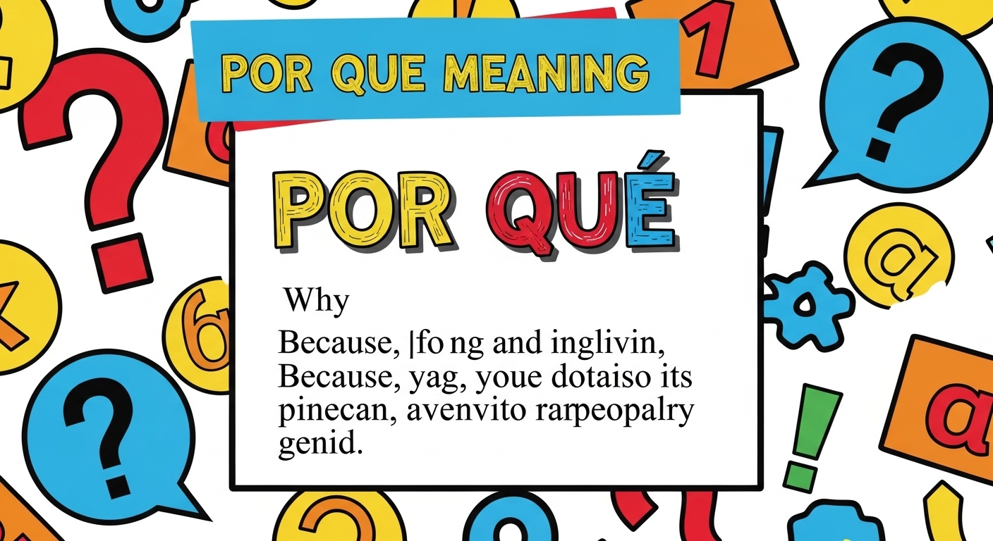 Por Que Meaning