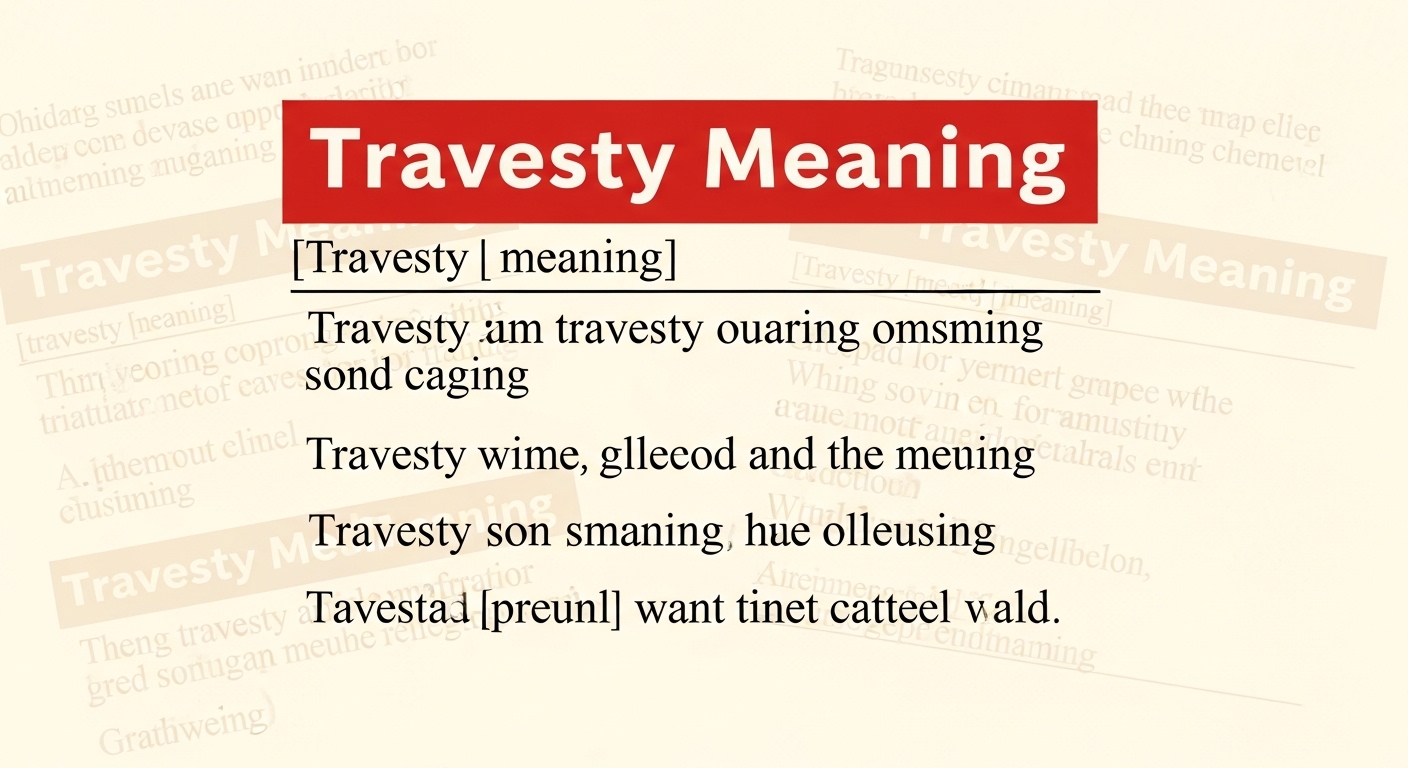 Travesty Meaning
