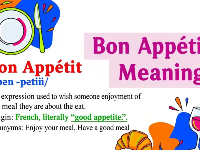 Bon Appétit Meaning