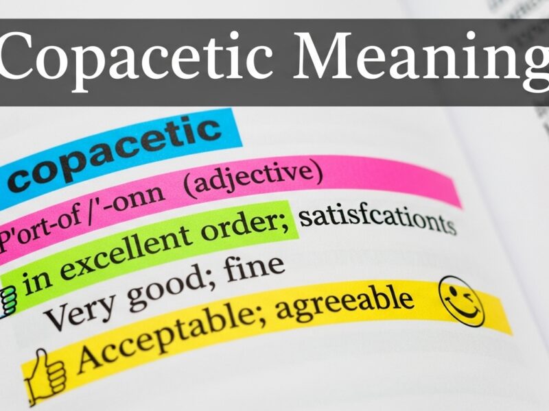 Copacetic Meaning