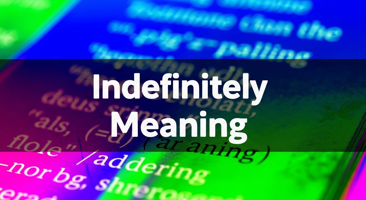 Indefinitely Meaning