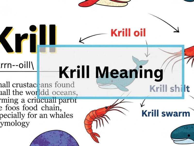 Krill Meaning