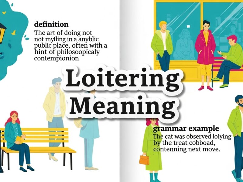 Loitering Meaning
