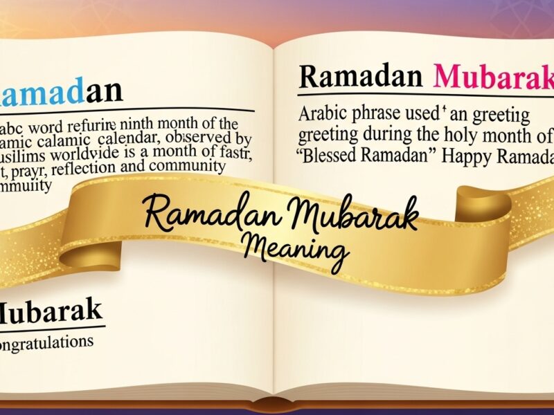 Ramadan Mubarak Meaning