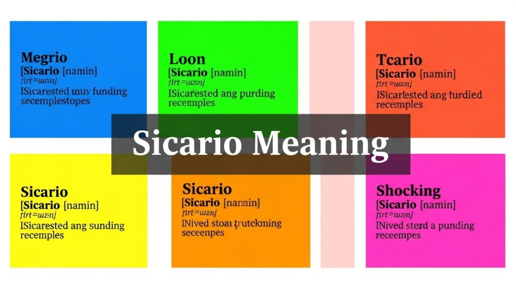 Sicario Mean