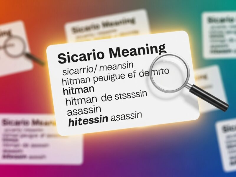 Sicario Meaning