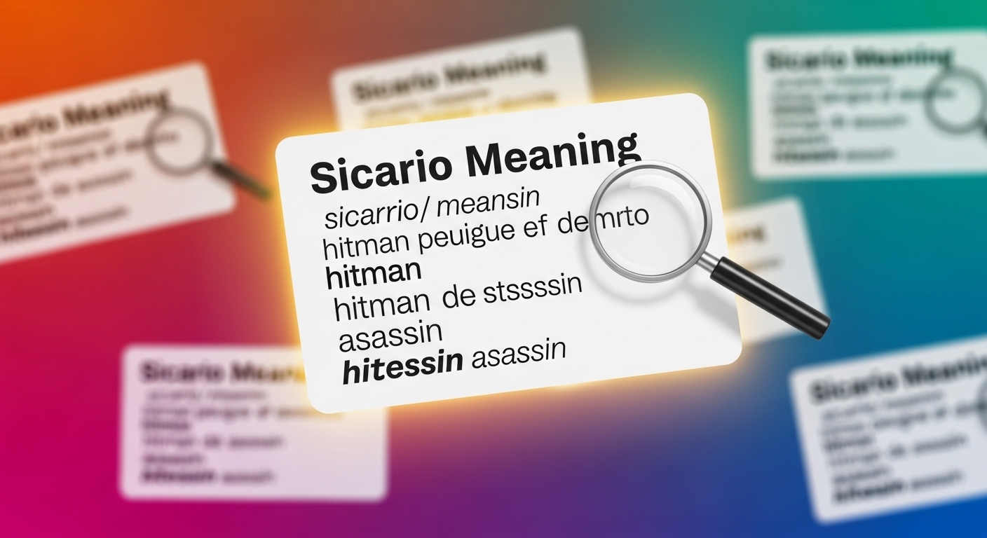 Sicario Meaning