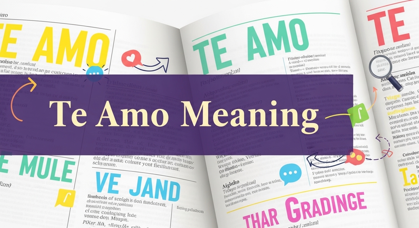Te Amo Meaning