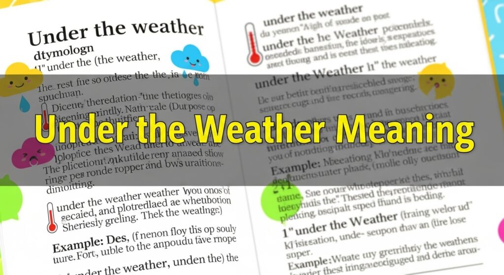 Under the Weather Mean