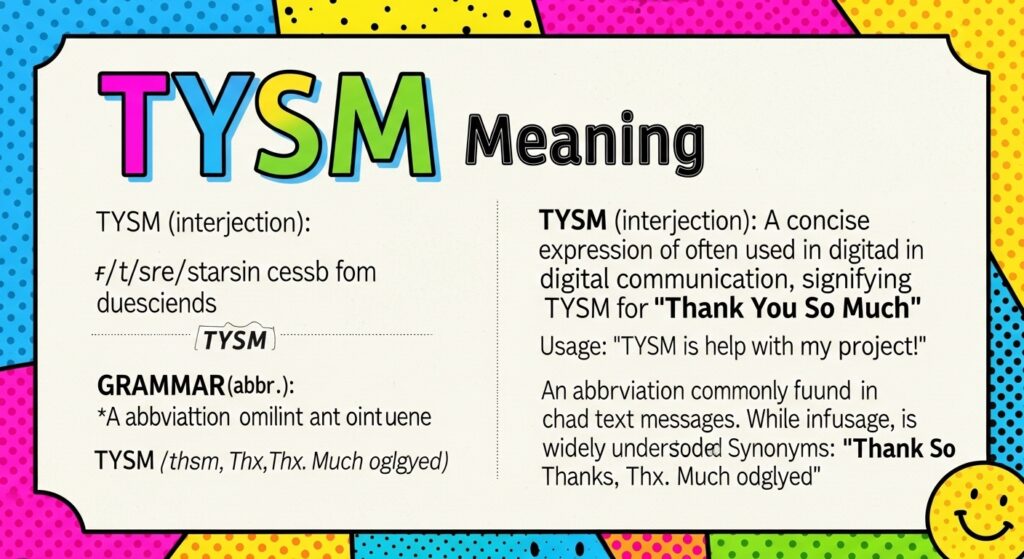 TYSM Meaning