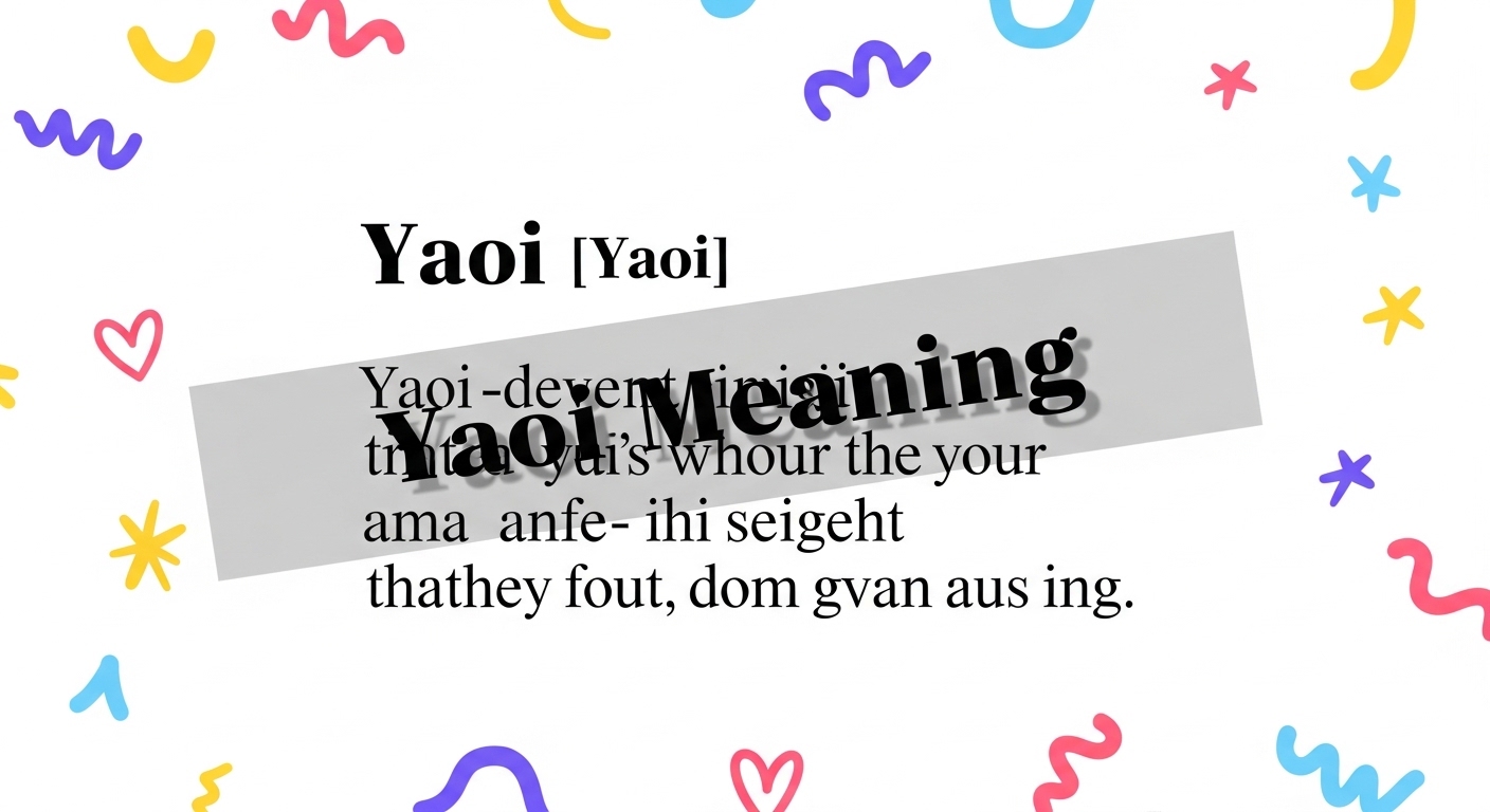Yaoi Meaning