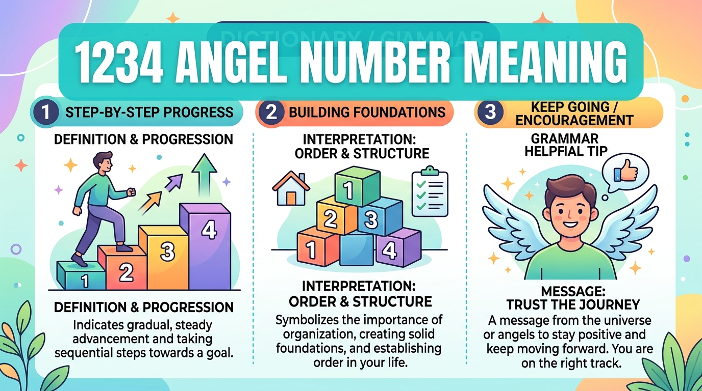 1234 Angel Number Meaning