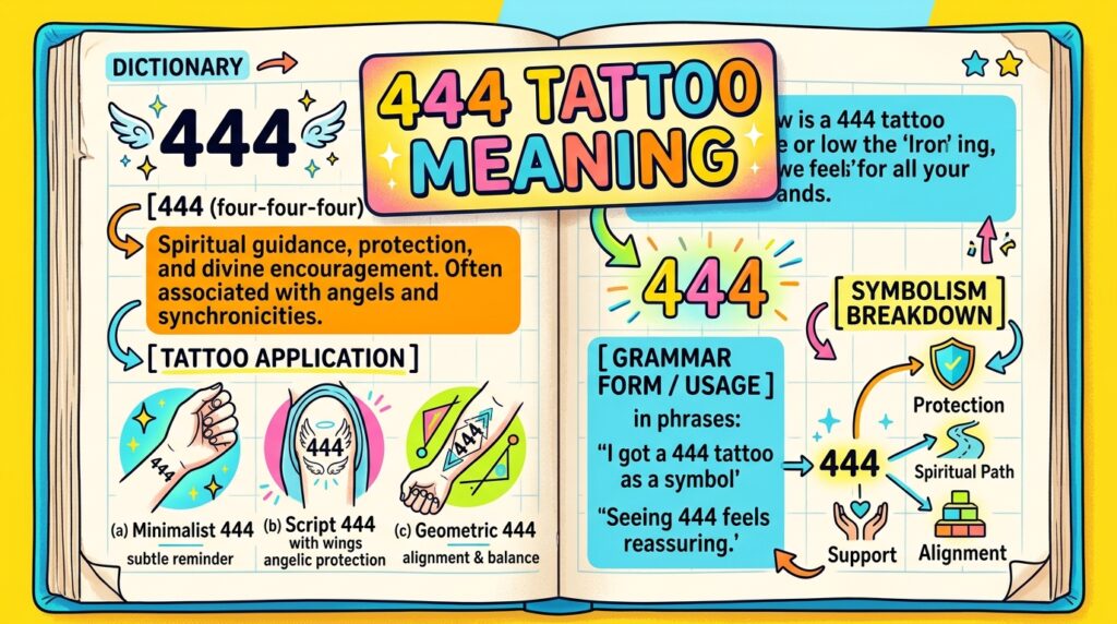 444 Tattoo Mean