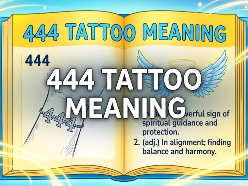 444 Tattoo Meaning