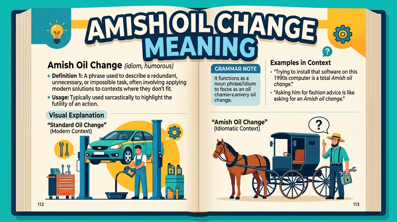 Amish Oil Change Meaning