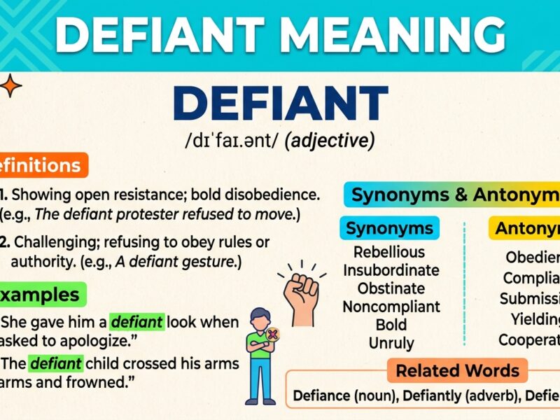 Defiant Meaning