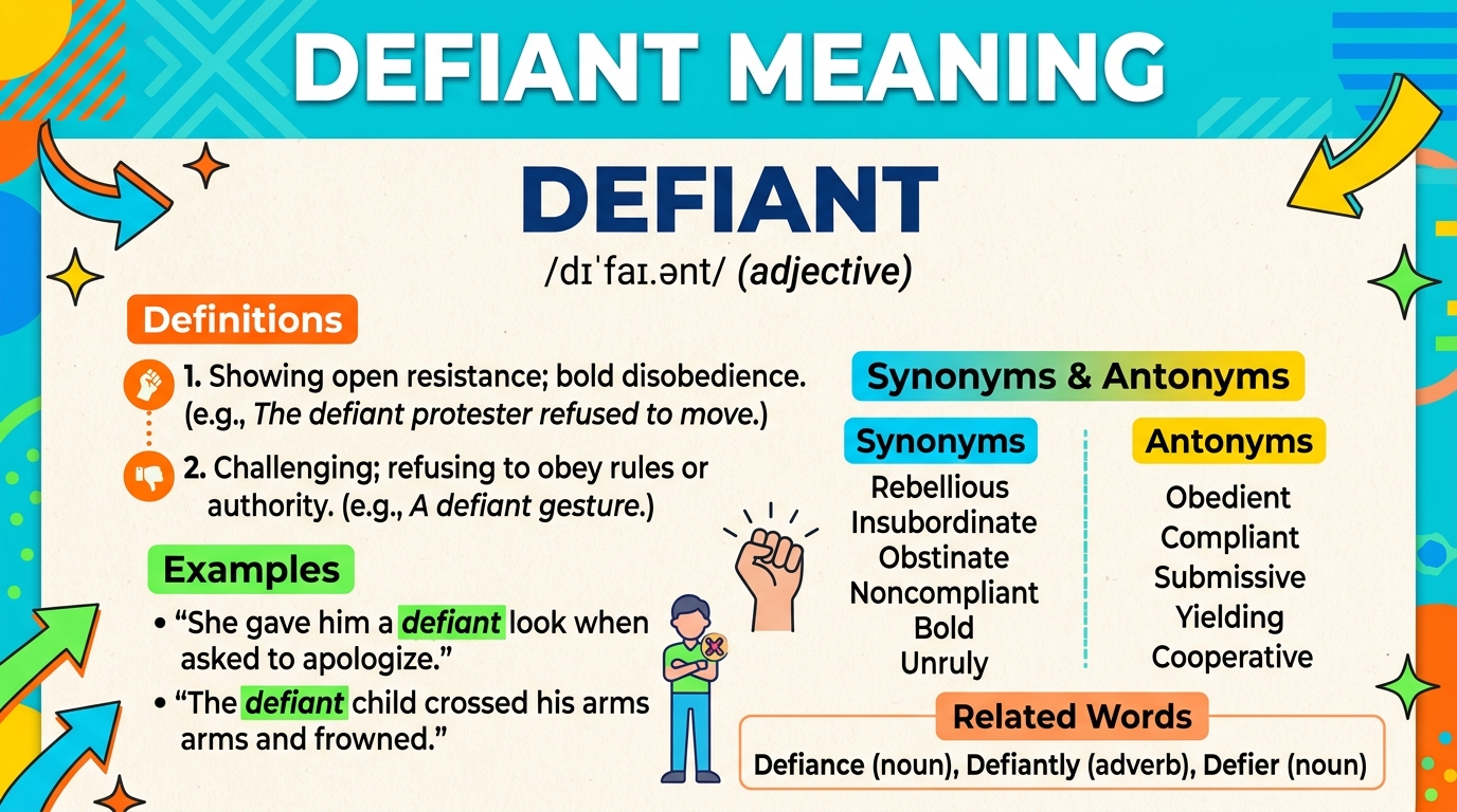 Defiant Meaning