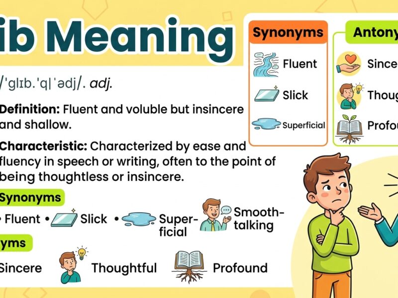 Glib Meaning