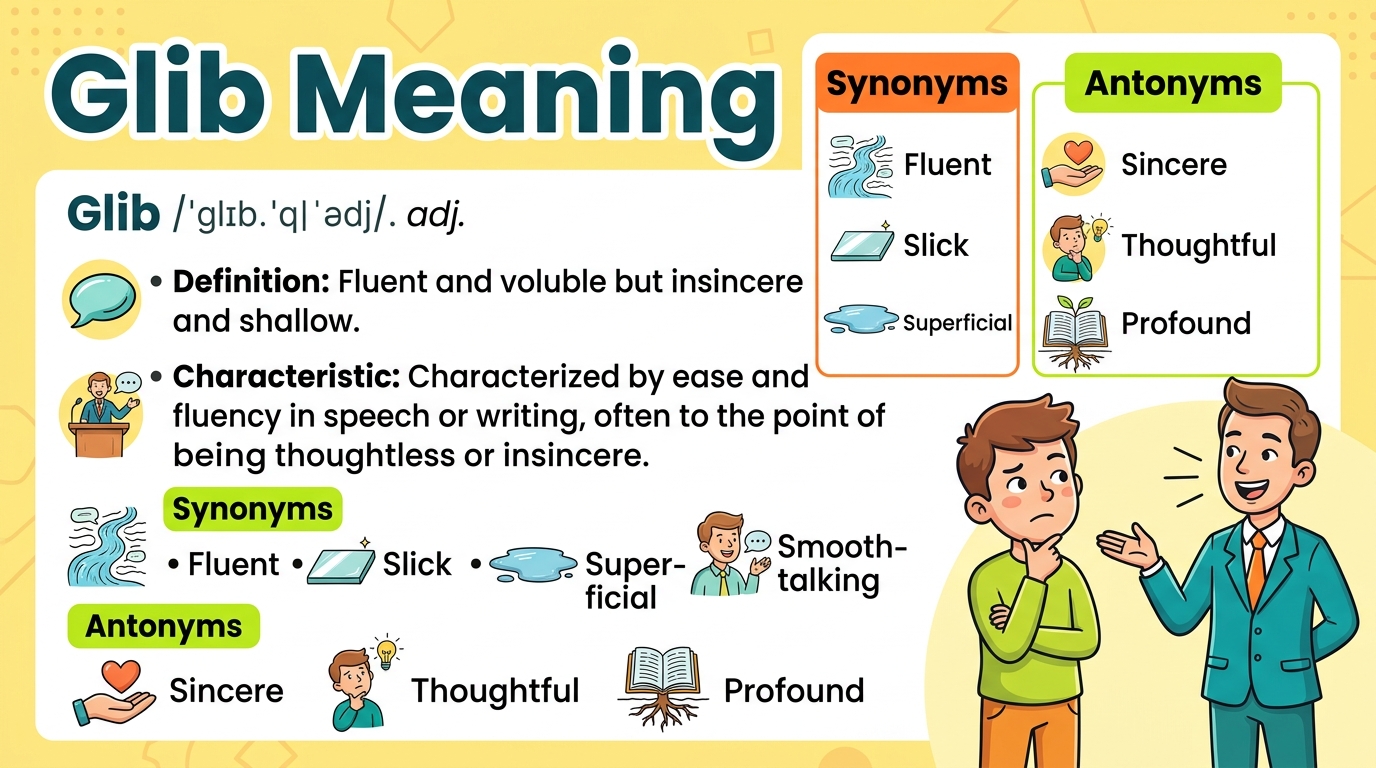 Glib Meaning