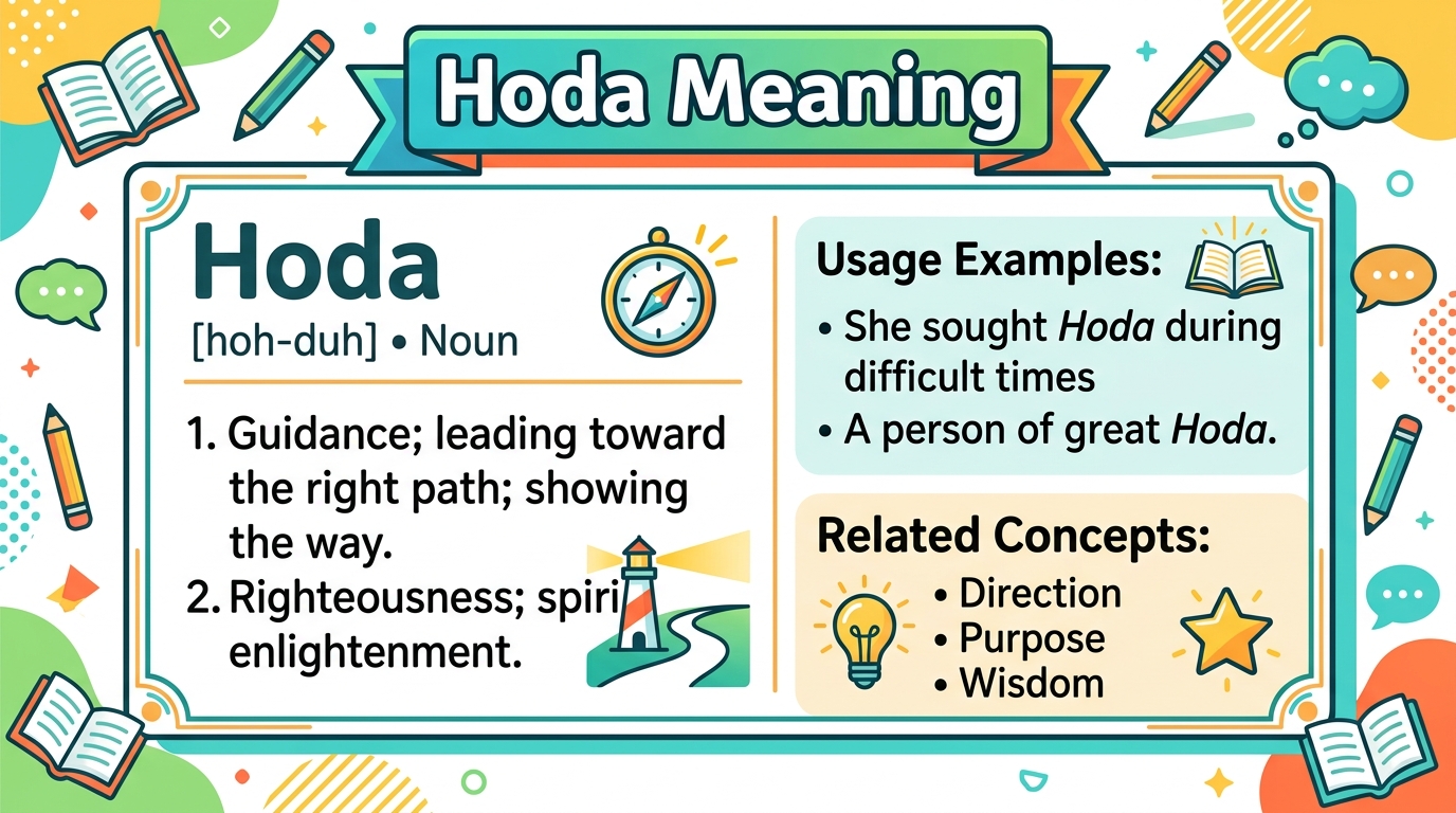 Hoda Meaning
