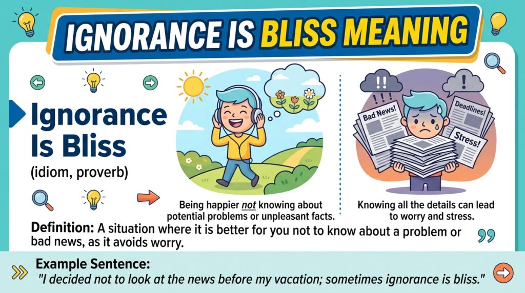 Ignorance Is Bliss Mean