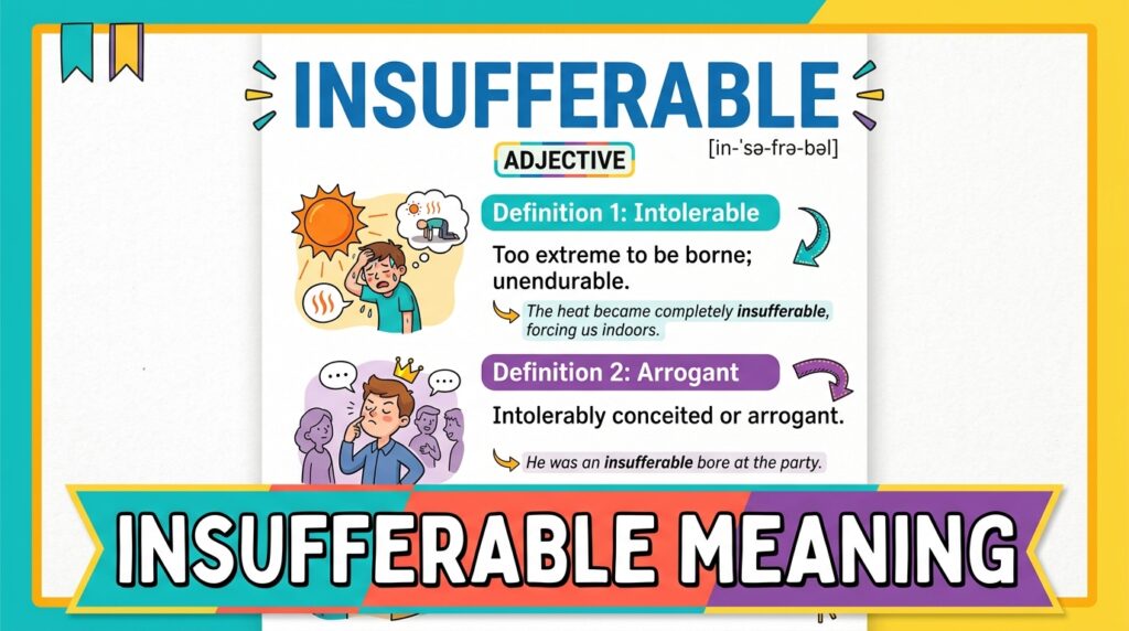 Insufferable Mean