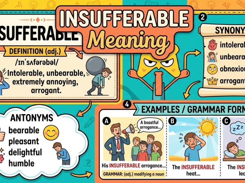 Insufferable Meaning
