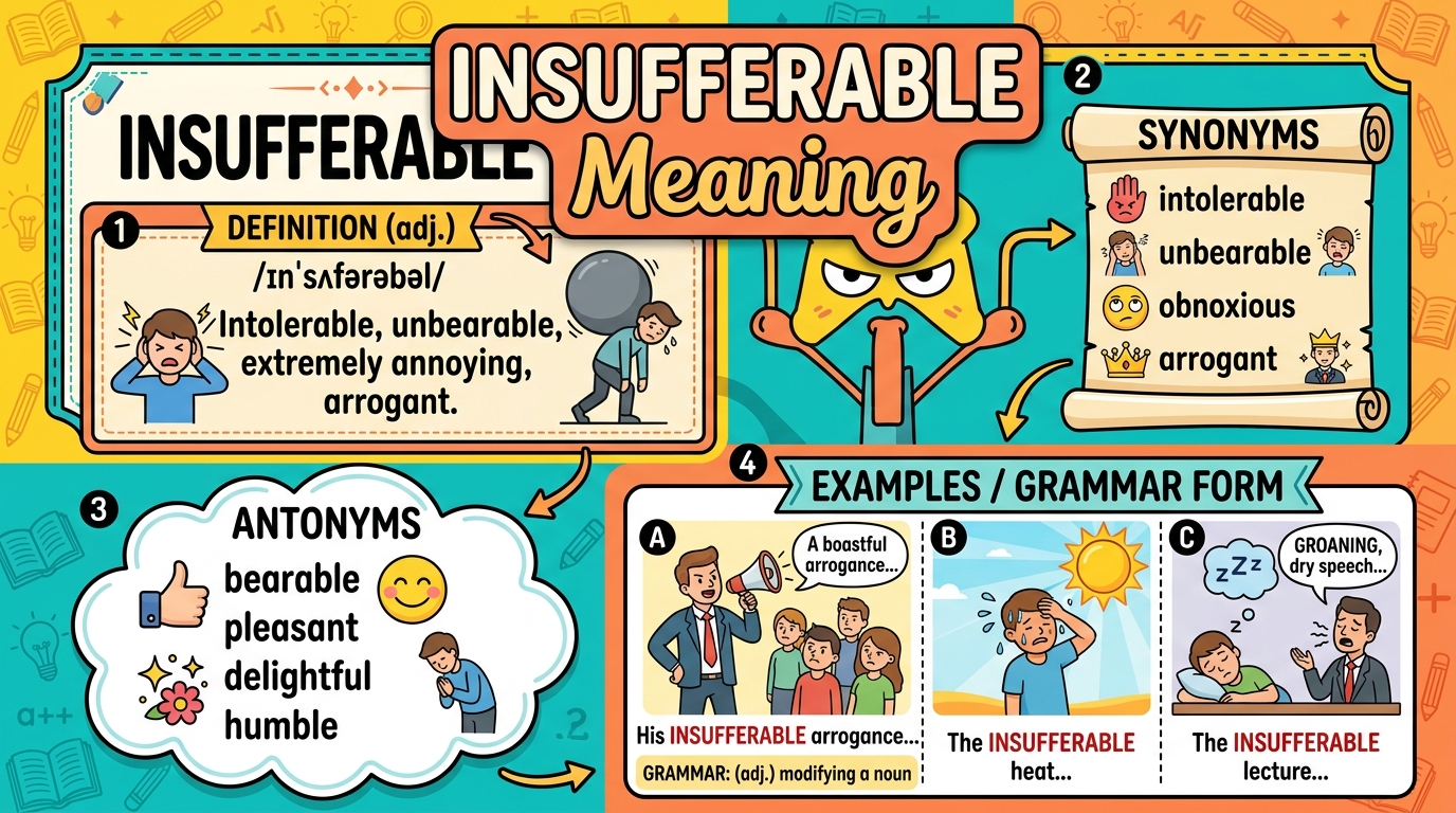 Insufferable Meaning