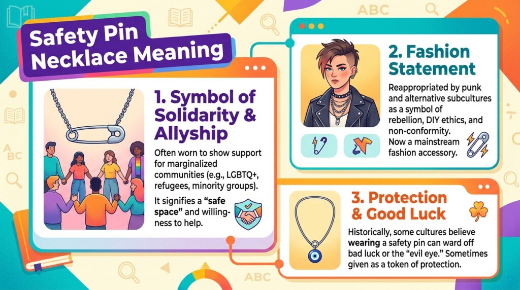 Safety Pin Necklace Mean