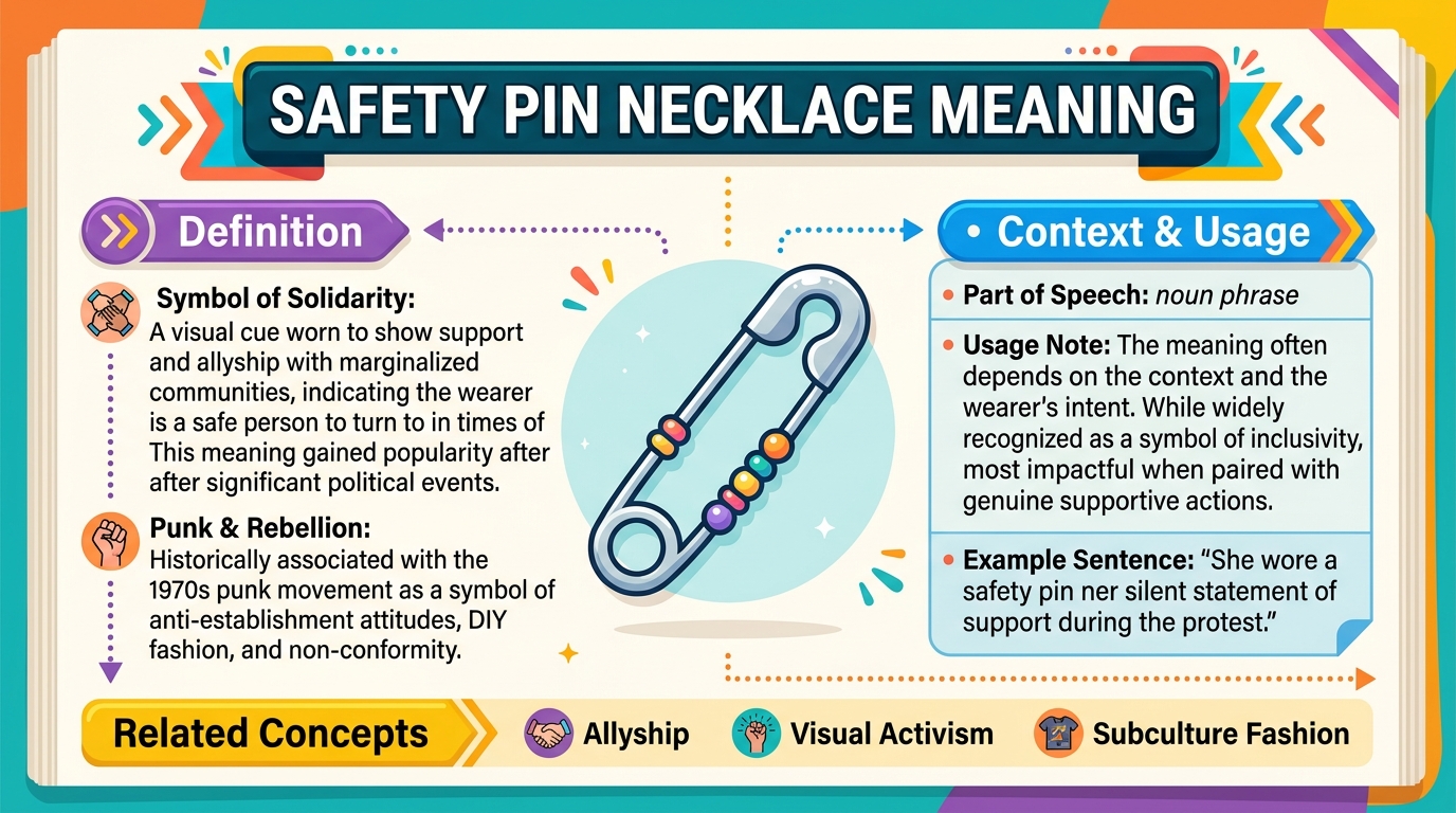 Safety Pin Necklace Meaning