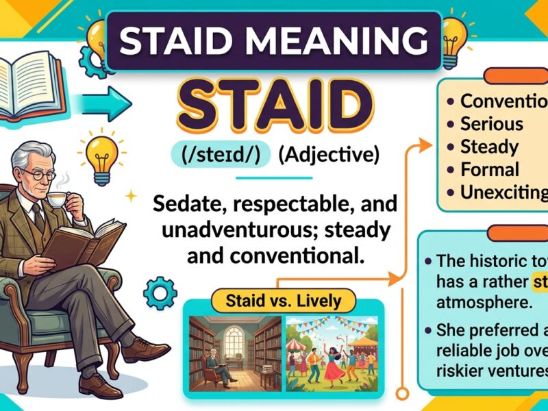 Staid Meaning
