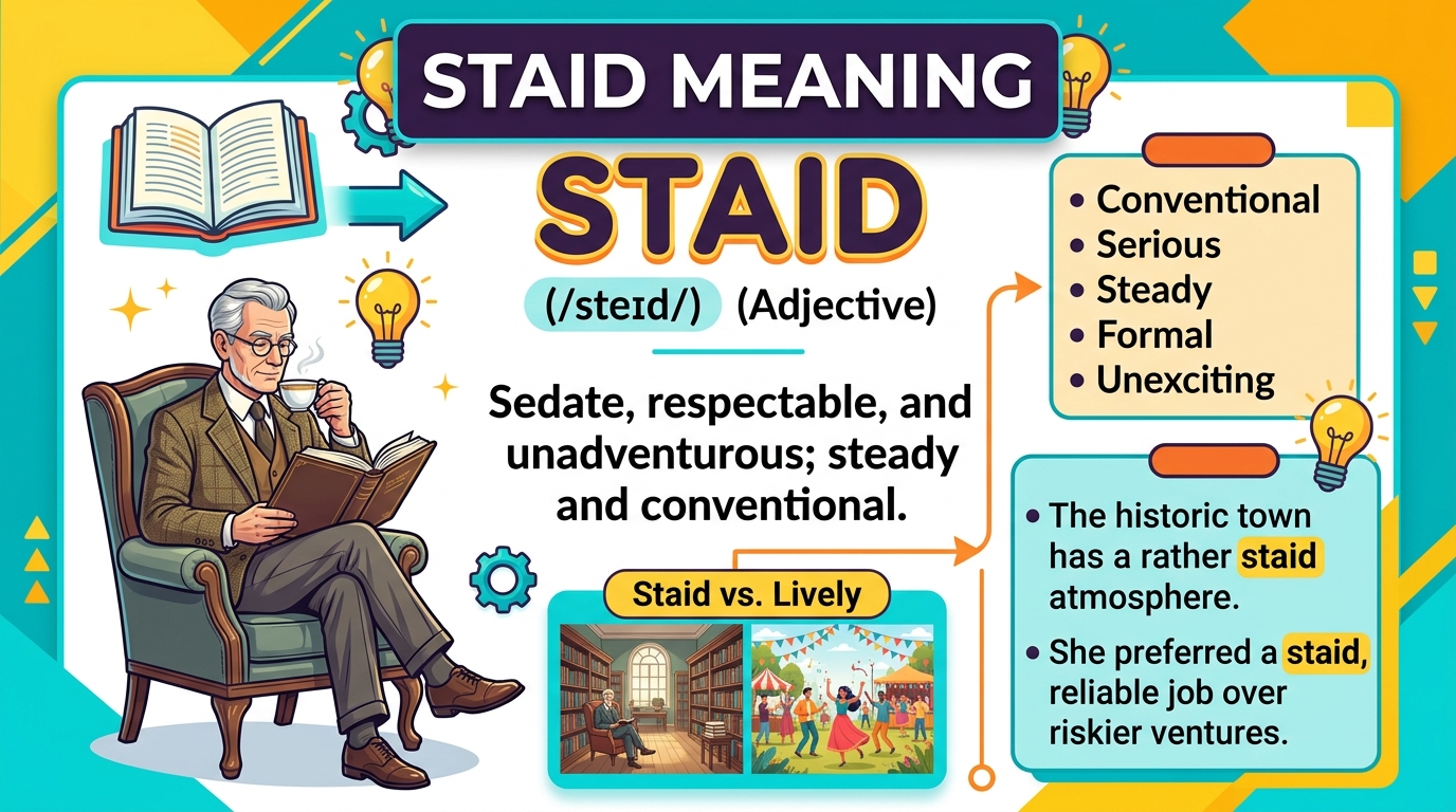 Staid Meaning