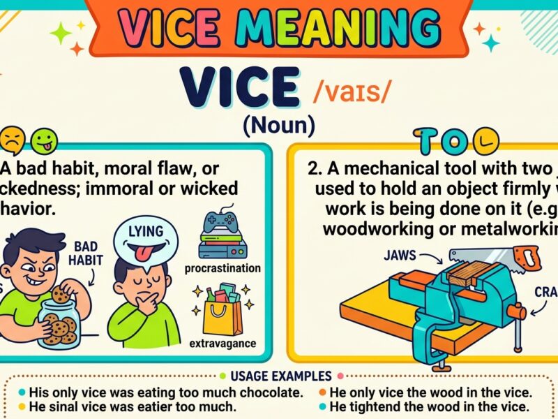 Vice Meaning