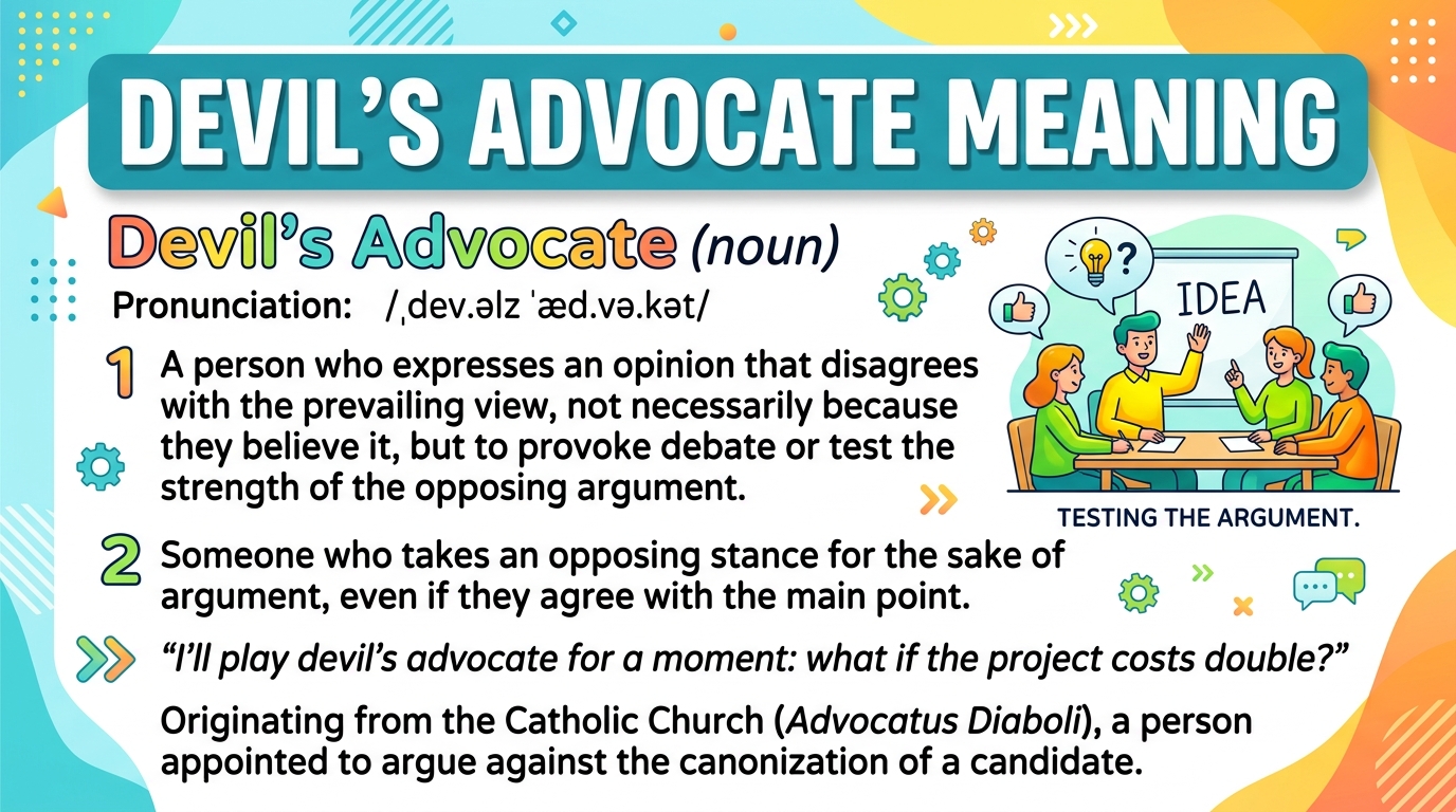 Devil’s Advocate Meaning