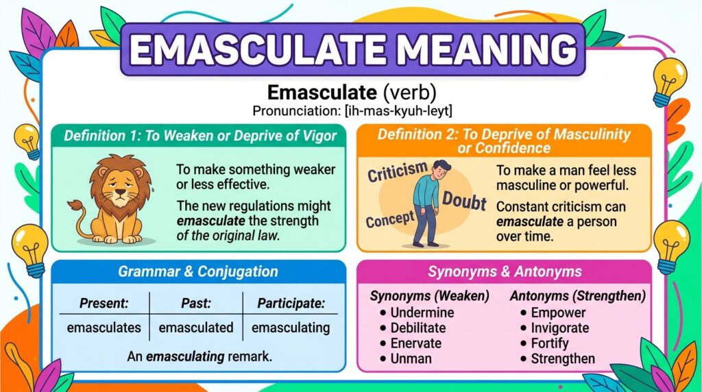 Emasculate Mean