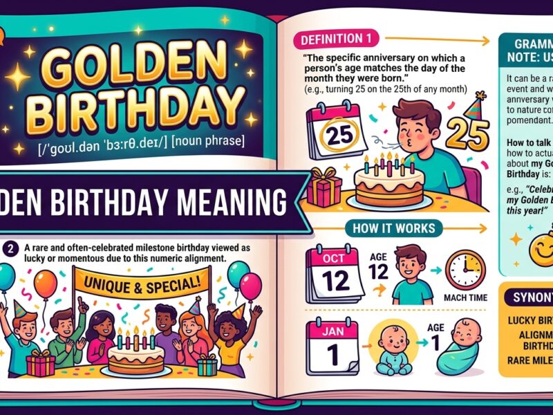 Golden Birthday Meaning