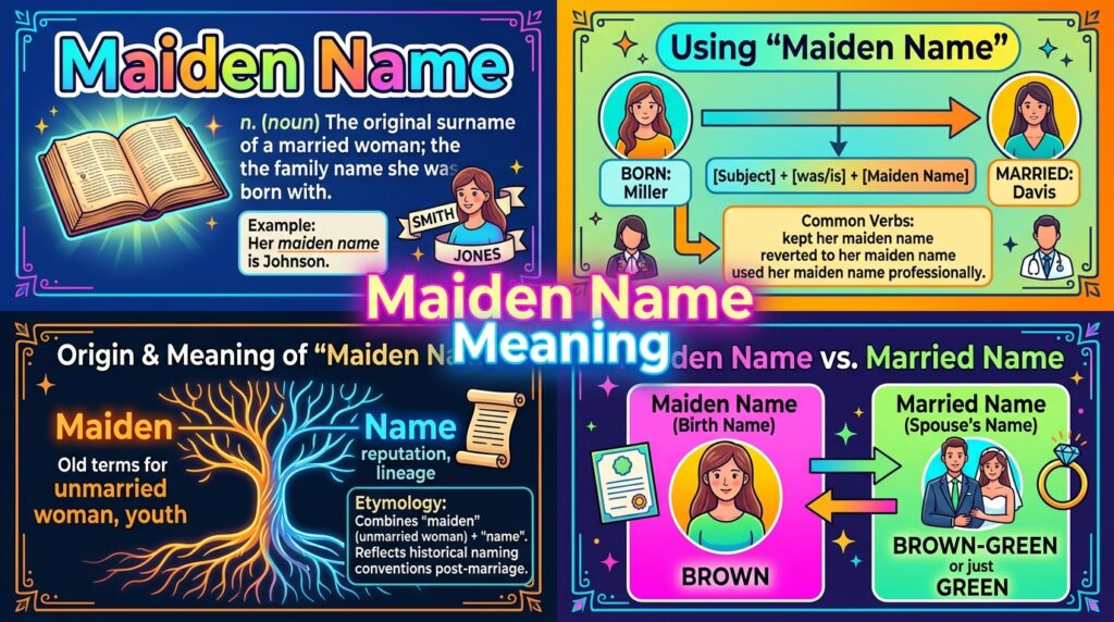 Maiden Name Mean